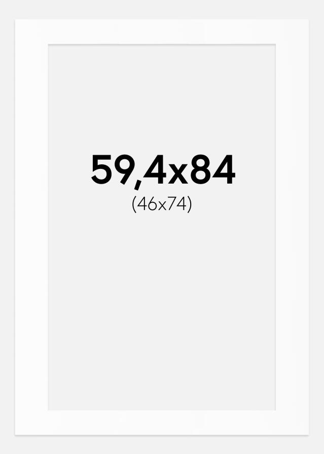 Paszpartu Standard fehér (fehér mag) 59,4x84 cm (46x74)