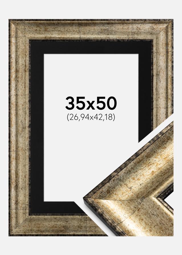 Keret Saltsjöbaden Antik arany 35x50 cm - Paszpartu Fekete 11x17 inches