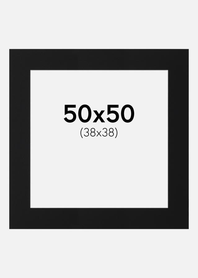 Paszpartu Fekete Standard (Fehér Mag) 50x50 cm (38x38)