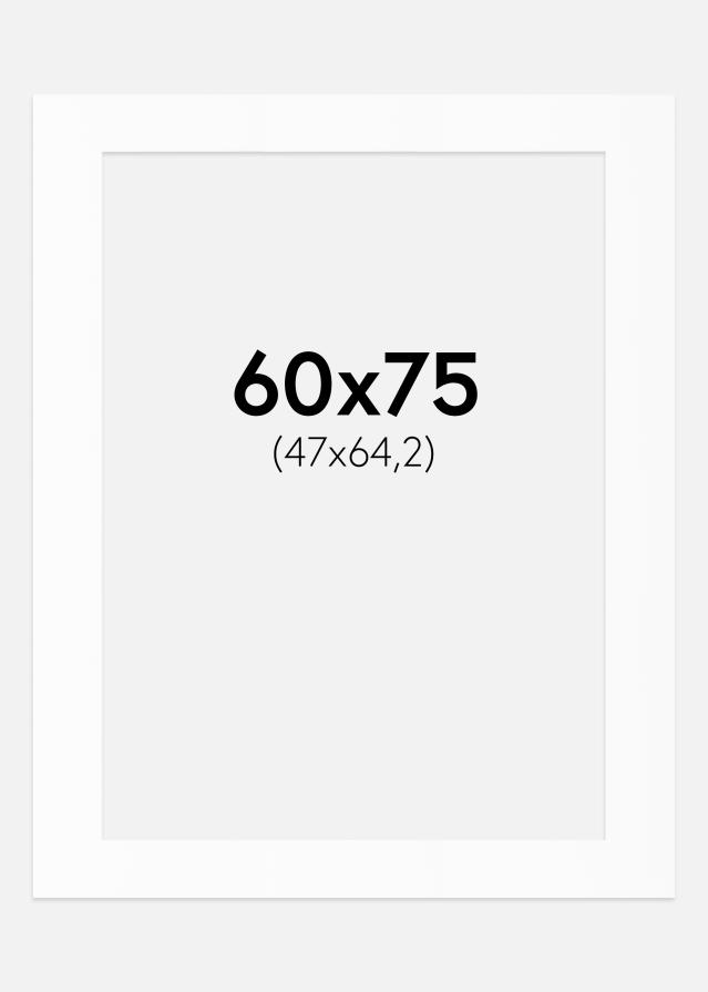 Paszpartu Standard fehér (fehér mag) 60x75 cm (47x64,2)