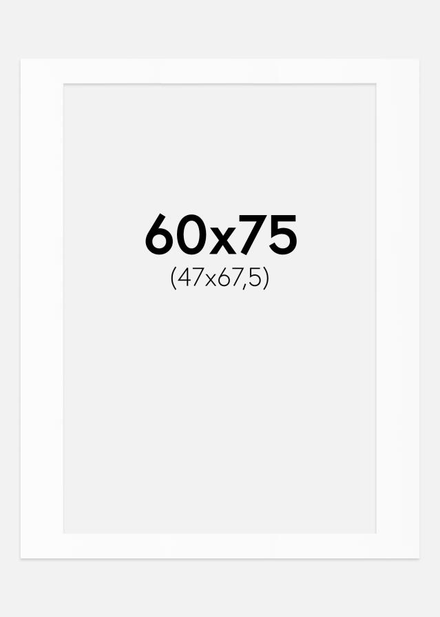 Paszpartu Standard fehér (fehér mag) 60x75 cm (47x67,5)