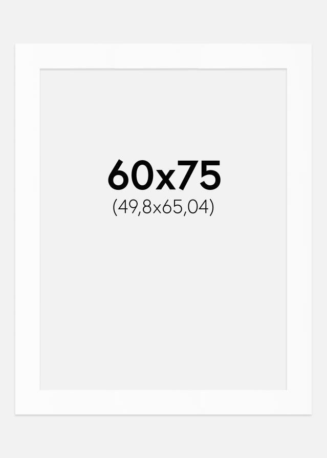 Paszpartu Standard fehér (fehér mag) 60x75 cm (49,8x65,04)