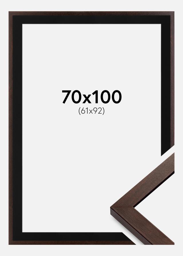 Keret Selection Dió 70x100 cm - Paszpartu Fekete 62x93 cm