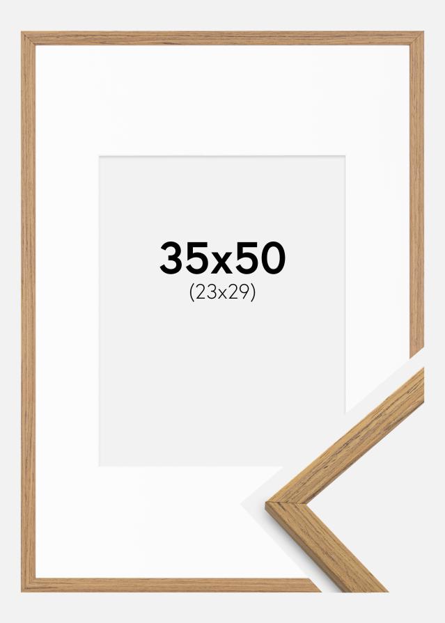 Keret Edsbyn Tíkfa 35x50 cm - Paszpartu Fehér 24x30 cm