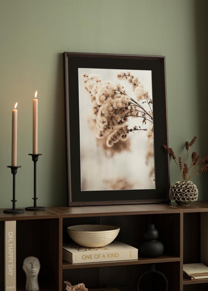 Keret Globe Espresso 50x60 cm - Paszpartu Fekete 35x45 cm