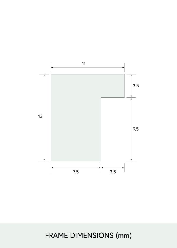 Keret keskeny tölgy Akril üveg 32x32 cm