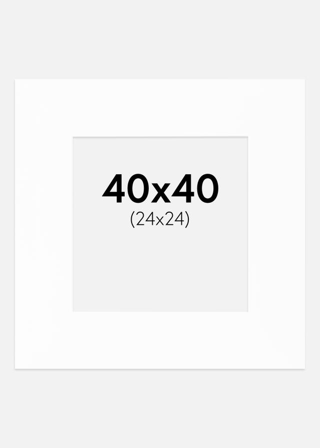 Paszpartu Canson Fehér Fehér él 40x40 cm (24x24)