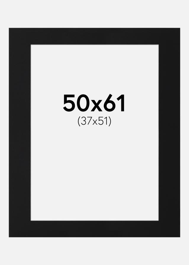 Paszpartu Fekete Standard (Fehér Mag) 50x61 cm (37x51)