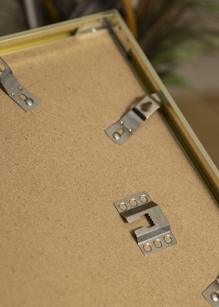 Keret Poszter Frame Aluminum Gold 70x100 cm - Paszpartu Fehér 60x90 cm