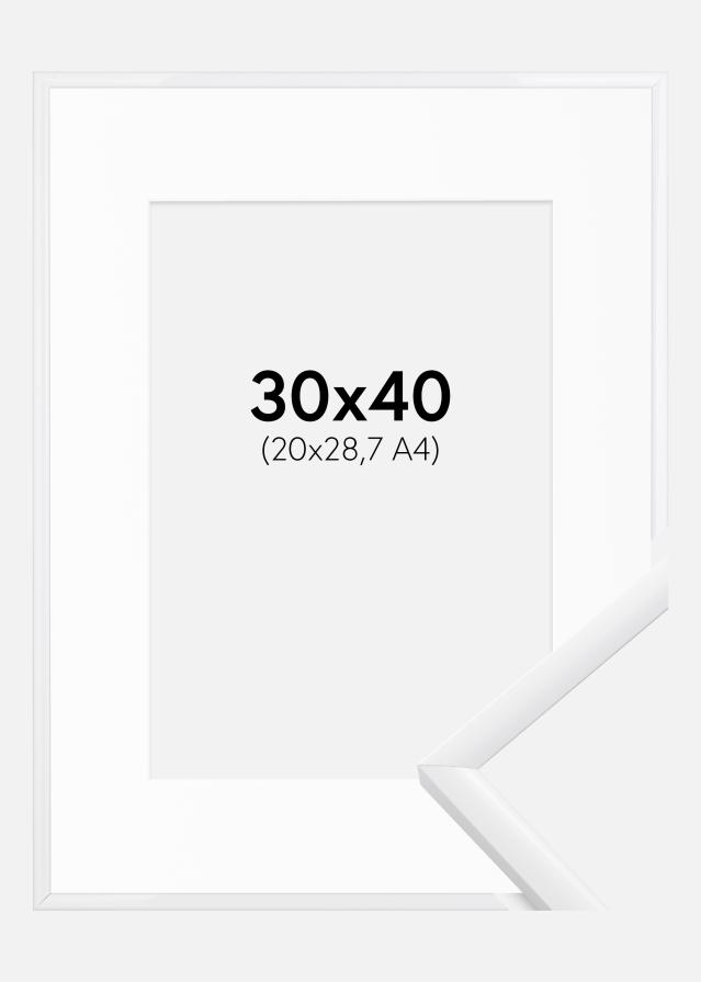 Keret New Lifestyle Fehér 30x40 cm - Paszpartu Fehér 21x29,7 cm (A4)