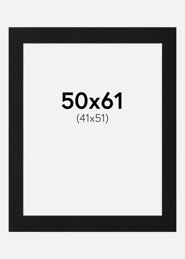 Paszpartu Fekete Standard (Fehér Mag) 50x61 cm (41x51)