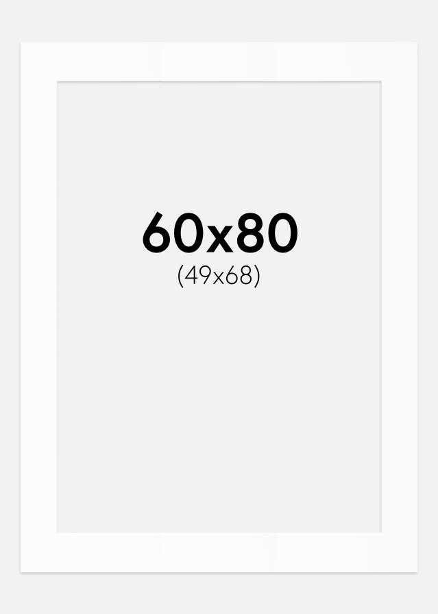Paszpartu Standard fehér (fehér mag) 60x80 cm (49x68)