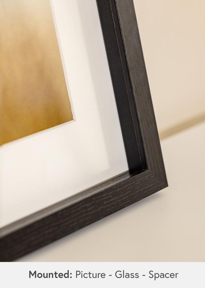 BGA Doboz keret Akrilüveg Fekete 50x100 cm