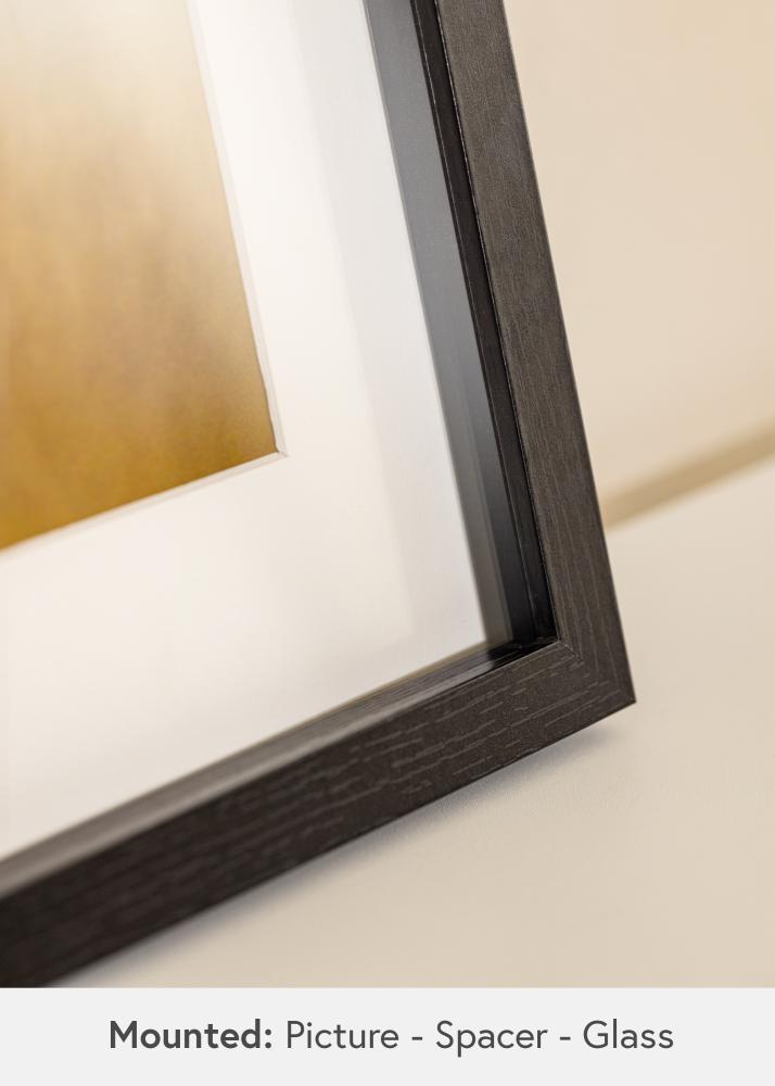 BGA Doboz keret Akrilüveg Fekete 50x100 cm