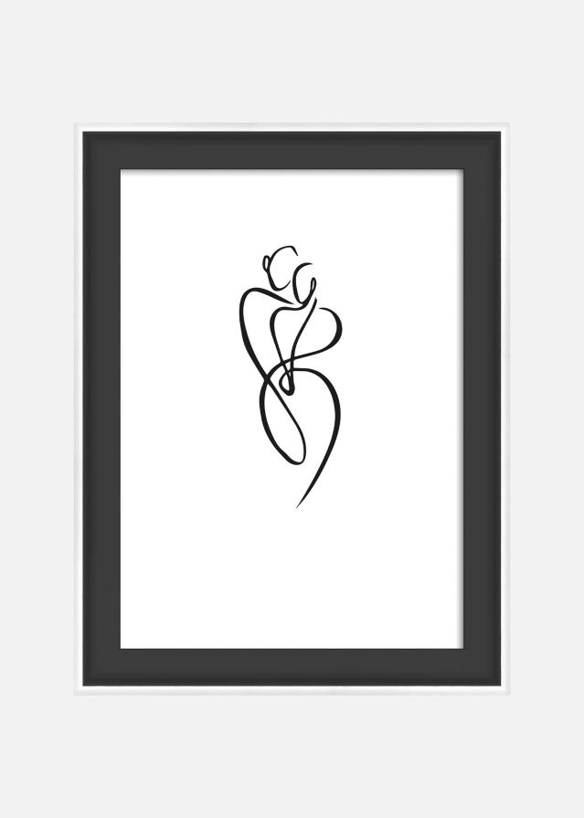 Keret Silhouette Fekete 10x15 cm