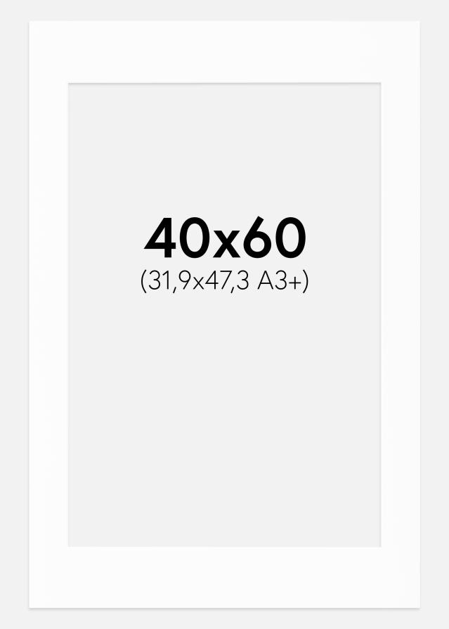 Paszpartu Canson Fehér Fehér él 40x60 cm (31,9x47,3 - A3+)