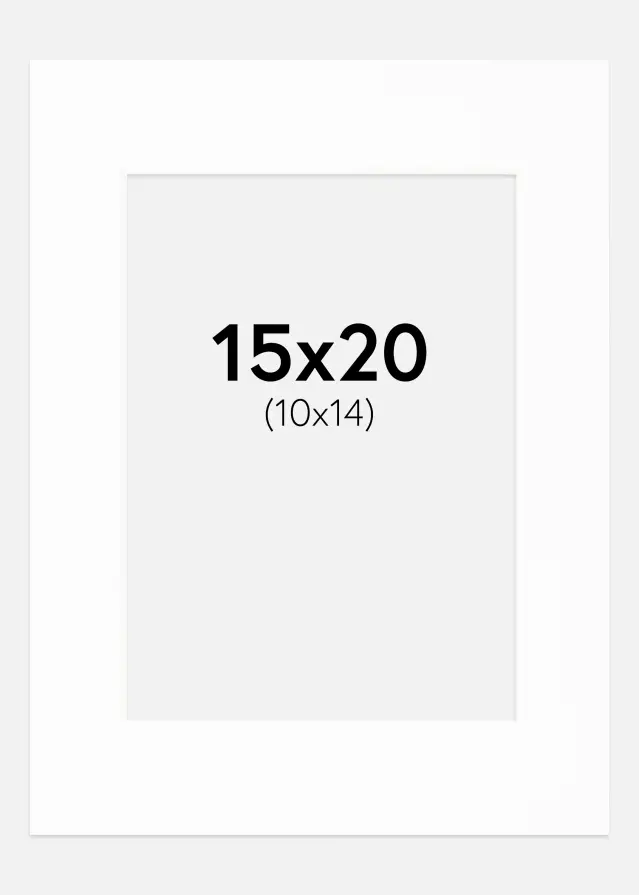 Paszpartu Canson Fehér Fehér él 15x20 cm (10x14)