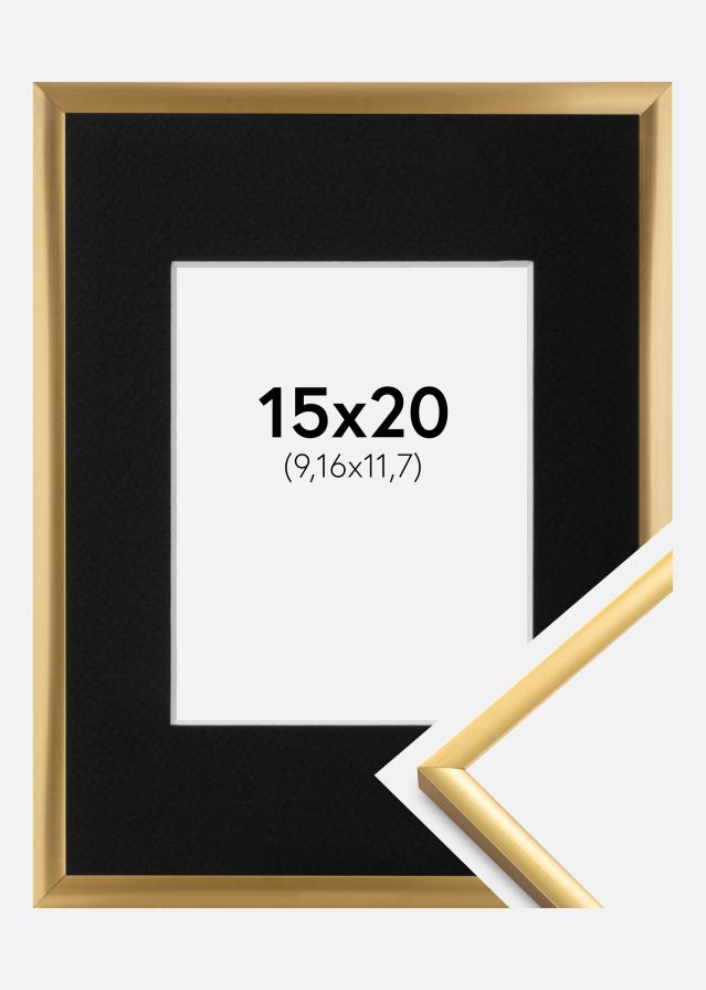 Keret New Lifestyle Shiny Gold 15x20 cm - Paszpartu Fekete 4x5 inches