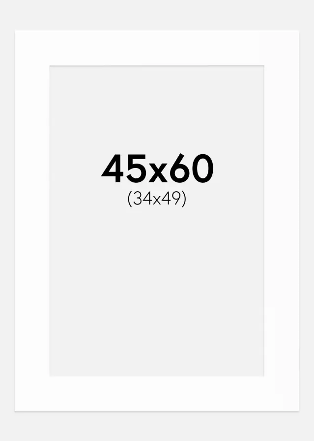 Paszpartu Canson Fehér Fehér él 45x60 cm (34x49)