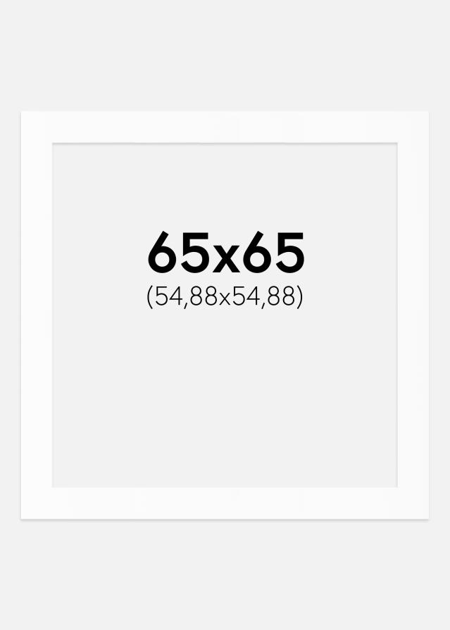 Paszpartu Standard fehér (fehér mag) 65x65 cm (54,88x54,88)