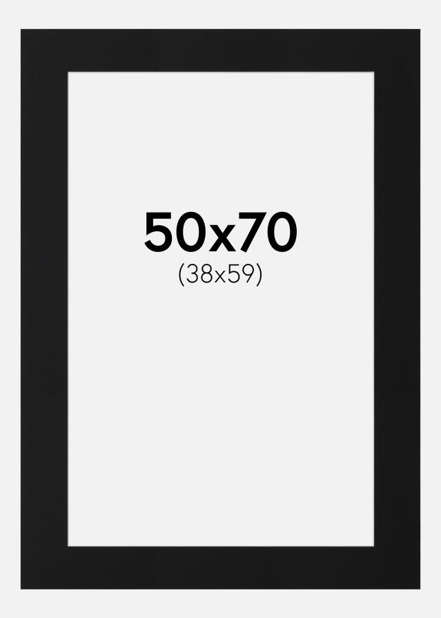Paszpartu Fekete Standard (Fehér Mag) 50x70 cm (38x59)