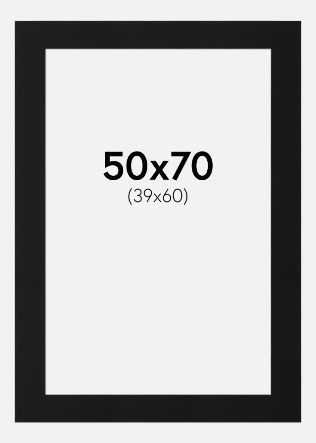 Paszpartu Fekete Standard (Fehér Mag) 50x70 cm (39x60)