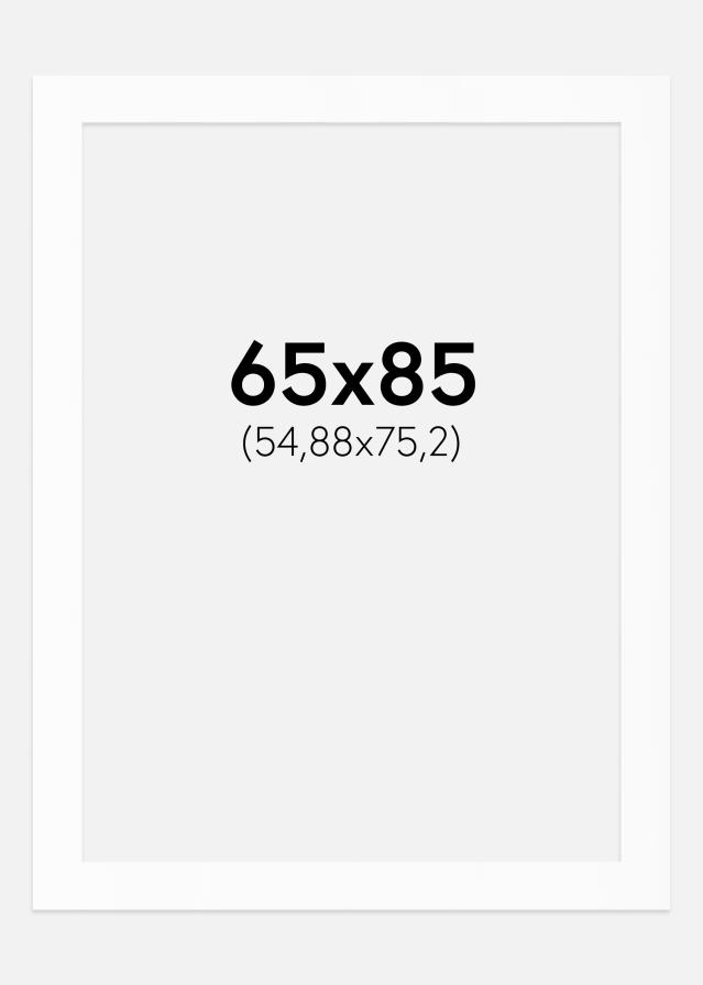Paszpartu Standard fehér (fehér mag) 65x85 cm (54,88x75,2)