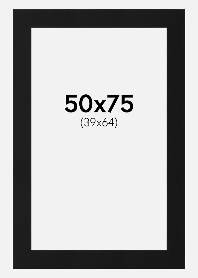 Paszpartu Fekete Standard (Fehér Mag) 50x75 cm (39x64)