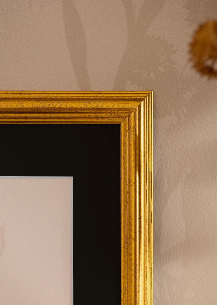 Keret Västkusten Arany 32x45 cm - Paszpartu Fekete 25x30 cm