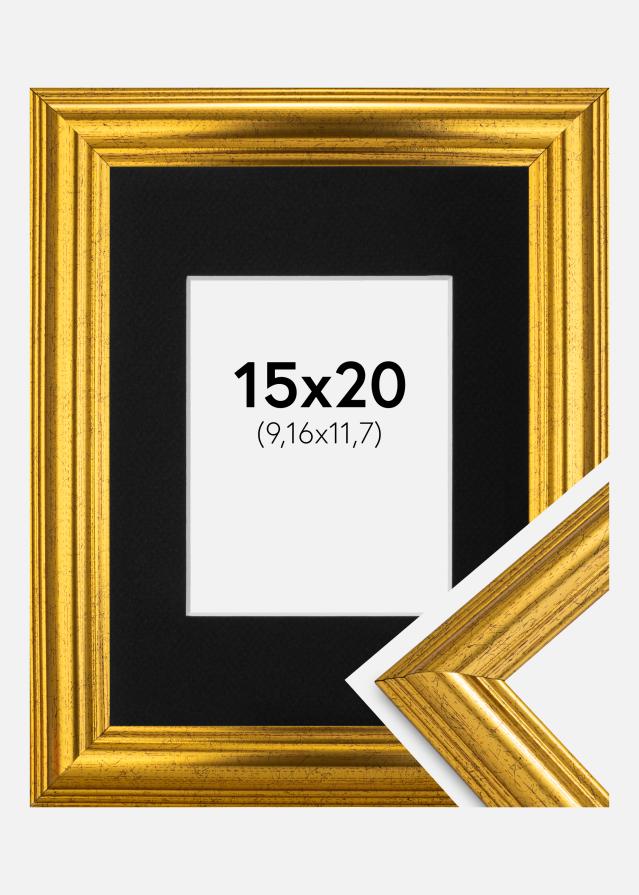 Keret Västkusten Arany 15x20 cm - Paszpartu Fekete 4x5 inches