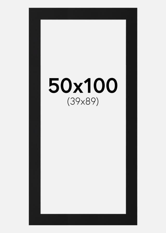 Paszpartu Fekete Standard (Fehér Mag) 50x100 cm (39x89)