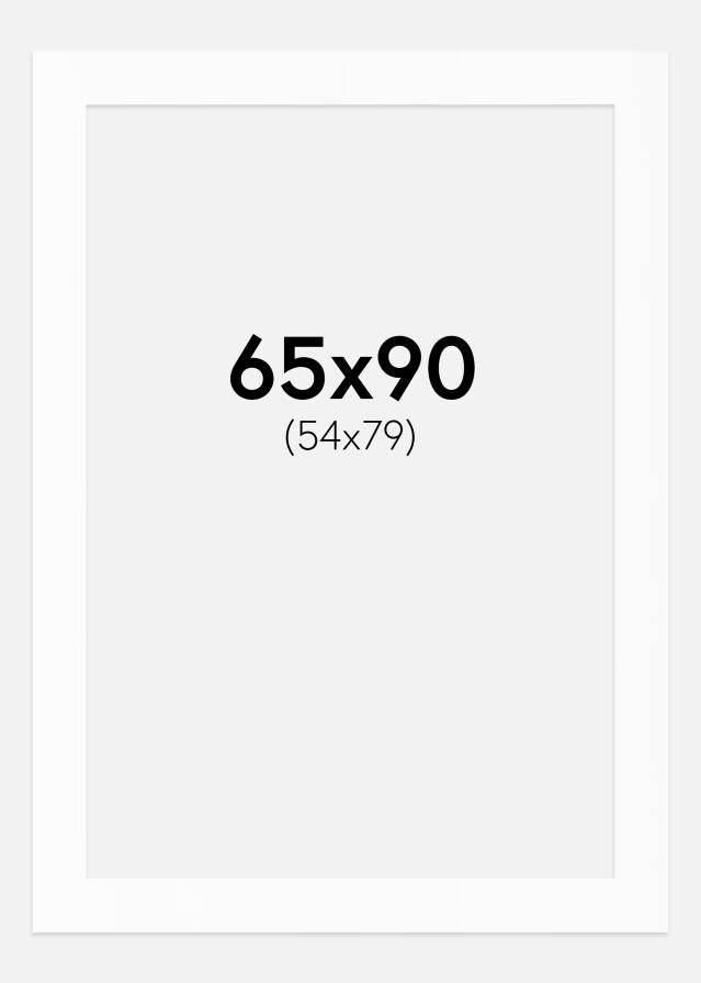 Paszpartu Standard fehér (fehér mag) 65x90 cm (54x79)