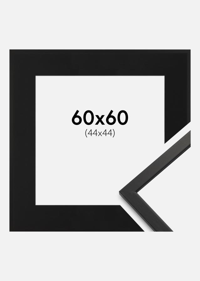 Keret Edsbyn Fekete 60x60 cm - Paszpartu Fekete 45x45 cm