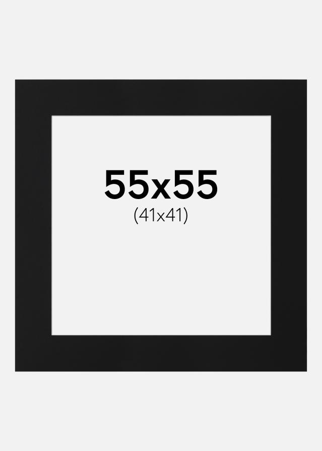 Paszpartu Fekete Standard (Fehér Mag) 55x55 cm (41x41)