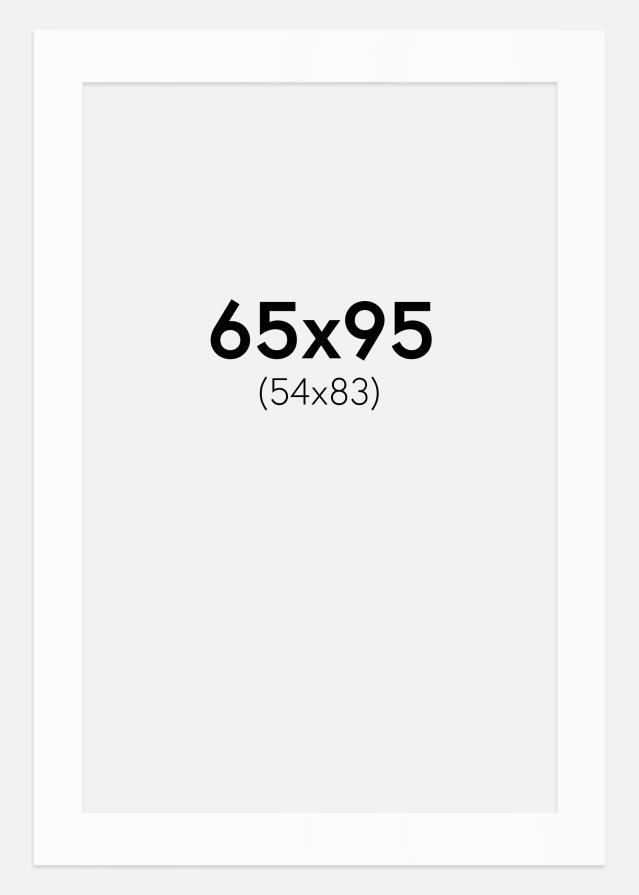 Paszpartu Standard fehér (fehér mag) 65x95 cm (54x83)