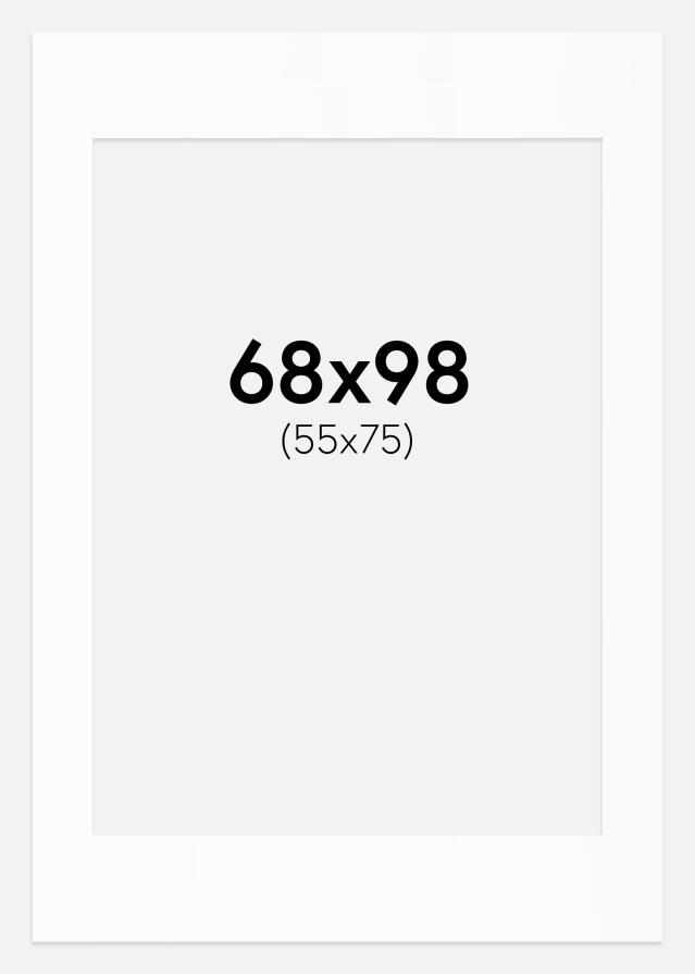 Paszpartu Standard fehér (fehér mag) 68x98 cm (55x75)