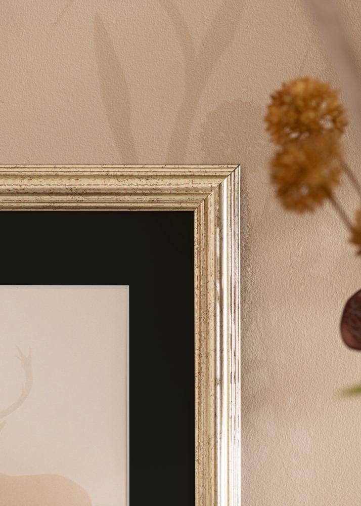 Keret Västkusten Ezüst 70x100 cm - Paszpartu Fekete 62x93 cm