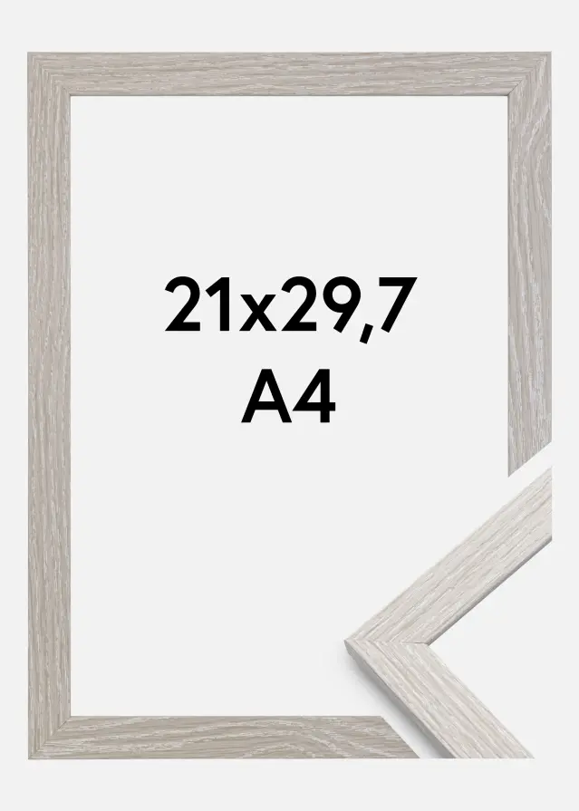 Keret Elegáns Akrilüveg Light Grey Oak 21x29,7 cm (A4)