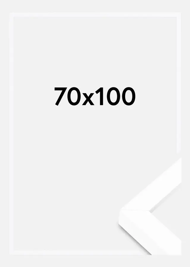 BGA Doboz keret Akrilüveg Fehér 70x100 cm