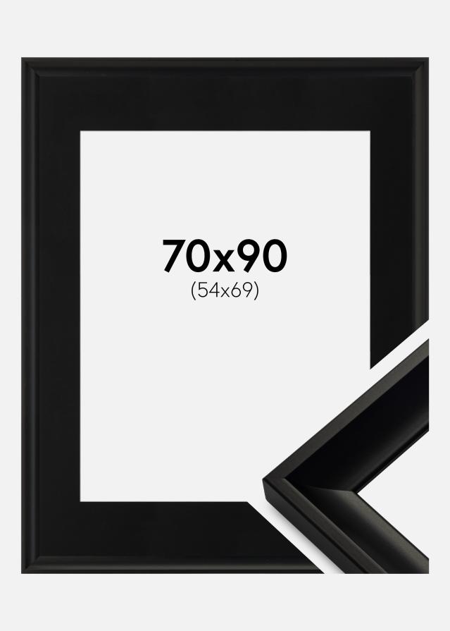 Keret Öjaren Fekete 70x90 cm - Paszpartu Fekete 55x70 cm