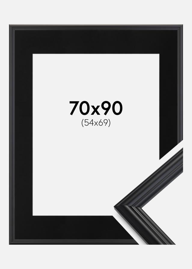 Keret Siljan Fekete 70x90 cm - Paszpartu Fekete 55x70 cm