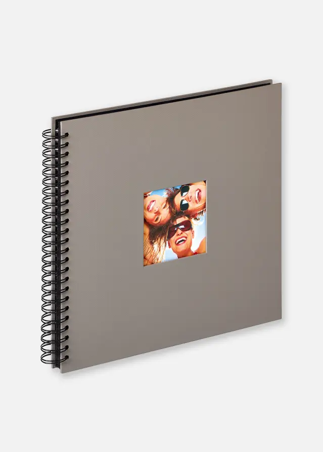Fun Spirál album Szürke - 30x30 cm (50 Feketék Oldalak / 25 lap)