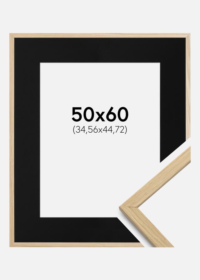 Keret Edsbyn Tölgy 50x60 cm - Paszpartu Fekete 14x18 inches