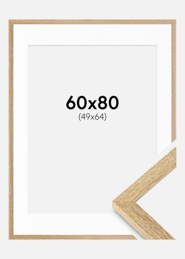 Keret Selection Tölgy 60x80 cm - Paszpartu Fehér 50x65 cm