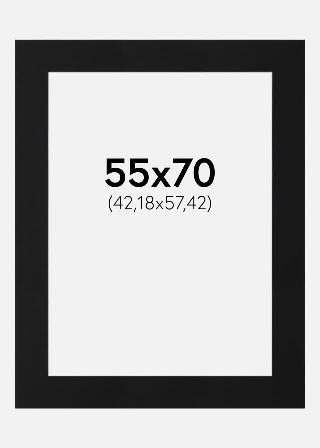 Paszpartu Fekete Standard (Fehér Mag) 55x70 cm (42,18x57,42)