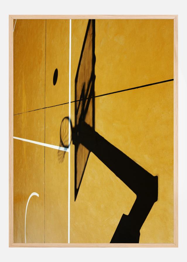 Yellow basketball court Poszter