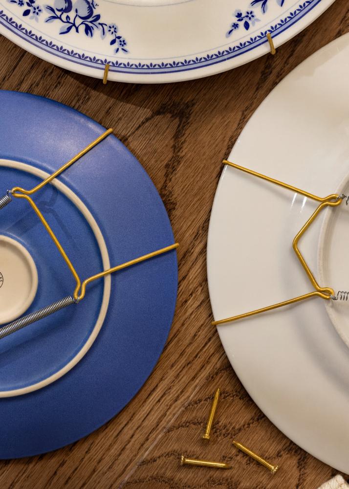 Super tányértartó, sárgaréz, 33–41 cm