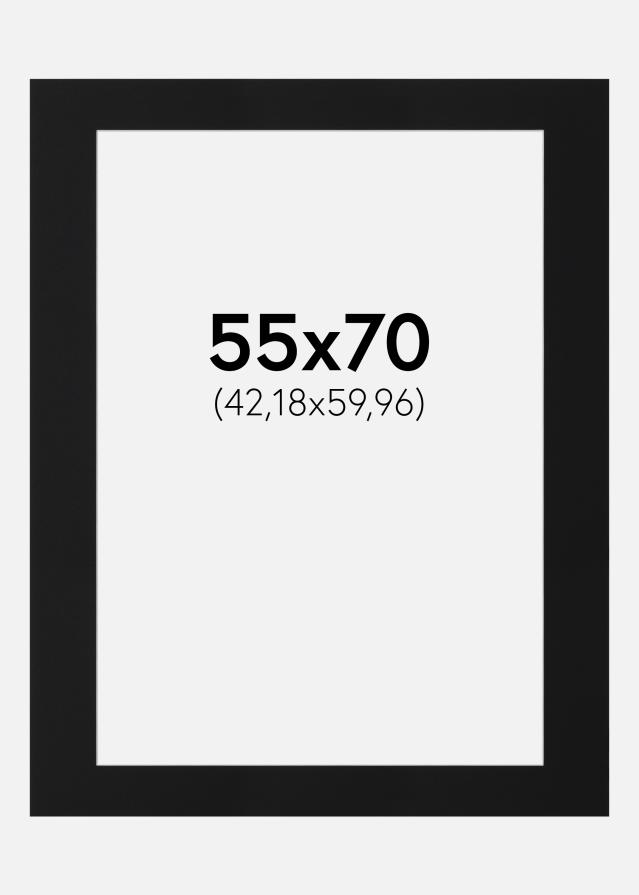 Paszpartu Fekete Standard (Fehér Mag) 55x70 cm (42,18x59,96)