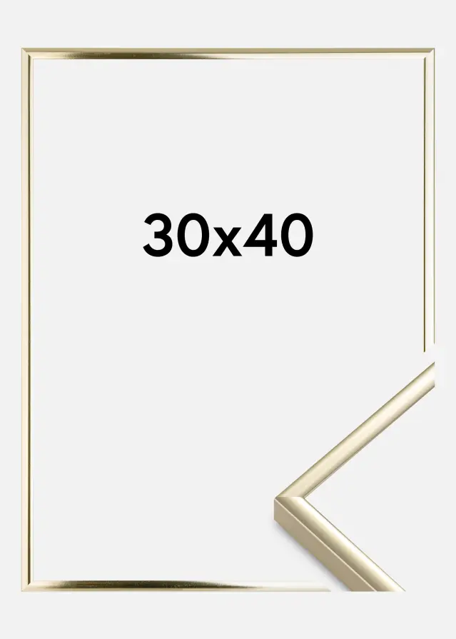 Keret Alumínium Akrilüveg Csiszolt Arany 30x40 cm