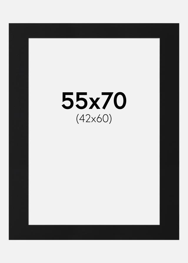 Paszpartu Fekete Standard (Fehér Mag) 55x70 cm (42x60)